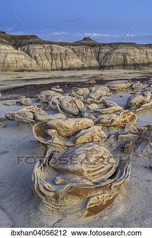 "Rock formations in the Bisti Wilderness, Farmington, New Mexico, United States, North America" View Large Photo Image Stock Image - "Rock formations in the Bisti Wilderness, Farmington, New Mexico, United States, North America". Fotosearch