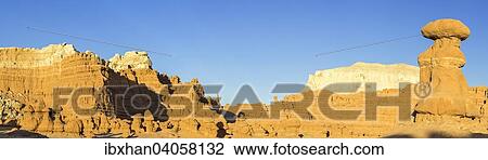 "Rock formations in the evening light, Goblin Valley State Park, Green River, Utah, United States, North America" View Large Photo Image Stock Image - "Rock formations in the evening light, Goblin Valley State Park, Green River, Utah, United States, North America". Fotosearch