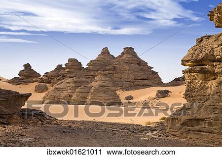 "Rock formations in the Libyan Desert, Wadi Awis, Akakus Mountains, Libyan Desert, Libya, Africa" View Large Photo Image Stock Image - "Rock formations in the Libyan Desert, Wadi Awis, Akakus Mountains, Libyan Desert, Libya, Africa". Fotosearch