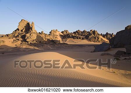 "Rock formations in the Libyan Desert, Akakus Mountains, Libyan Desert, Libya, Africa" View Large Photo Image Stock Image - "Rock formations in the Libyan Desert, Akakus Mountains, Libyan Desert, Libya, Africa". Fotosearch