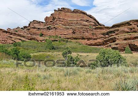 "Rock formations, red sandstone rocks, Red Rocks Park, Denver, Colorado, USA" View Large Photo Image Stock Image - "Rock formations, red sandstone rocks, Red Rocks Park, Denver, Colorado, USA". Fotosearch