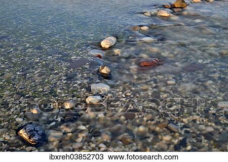 Stock Image - "Rocks in the Tagliamento braided river, Forgaria nel Friuli, Udine province, Italy, Europe". Fotosearch