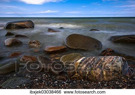 "Rocks on the Baltic Sea beach, Jasmund National Park, Rugen island, Rugen, Mecklenburg-Western Pomerania, Germany, Europe" View Large Photo Image Stock Photograph - "Rocks on the Baltic Sea beach, Jasmund National Park, Rugen island, Rugen, Mecklenburg-Western Pomerania, Germany, Europe". Fotosearch