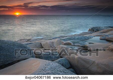 "Rocks, sunset, evening atmosphere at the coastline near Smogen, Bohuslan province, Vastra Gotaland County, Sweden, Europe" View Large Photo Image Stock Photograph - "Rocks, sunset, evening atmosphere at the coastline near Smogen, Bohuslan province, Vastra Gotaland County, Sweden, Europe". Fotosearch