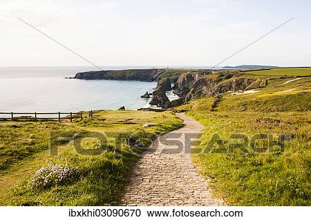 "Rocky coast, Bedruthan Steps, Cornwall, England, United Kingdom, Europe" View Large Photo Image Stock Image - "Rocky coast, Bedruthan Steps, Cornwall, England, United Kingdom, Europe". Fotosearch