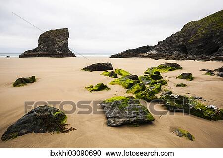 "Rocky coast, Bedruthan Steps, Cornwall, England, United Kingdom, Europe" View Large Photo Image Stock Image - "Rocky coast, Bedruthan Steps, Cornwall, England, United Kingdom, Europe". Fotosearch
