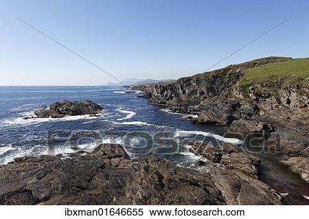 "Rocky coast in the south of Achill Island, County Mayo, Connacht province, Republic of Ireland, Europe" View Large Photo Image Stock Photography - "Rocky coast in the south of Achill Island, County Mayo, Connacht province, Republic of Ireland, Europe". Fotosearch