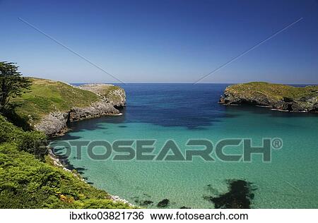"Rocky coast, Spanish Atlantic coast, near Llanes, Bay of Biscay, Asturias, Northern Spain, Spain, Europe" View Large Photo Image Stock Photograph - "Rocky coast, Spanish Atlantic coast, near Llanes, Bay of Biscay, Asturias, Northern Spain, Spain, Europe". Fotosearch