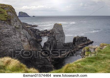 "Rocky coast, Three Castle Head, Mizen Head Peninsula, West Cork, Republic of Ireland, British Isles, Europe" View Large Photo Image Picture - "Rocky coast, Three Castle Head, Mizen Head Peninsula, West Cork, Republic of Ireland, British Isles, Europe". Fotosearch