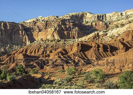 "Rocky landscape in Capitol Reef National Park, Moab, Utah, United States, North America" View Large Photo Image Stock Photo - "Rocky landscape in Capitol Reef National Park, Moab, Utah, United States, North America". Fotosearch