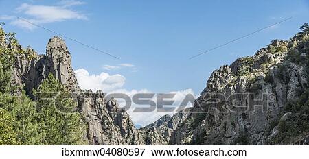 "Rocky landscape in the Tavignano Valley, Corte, Haute-Corse, Corsica, France, Europe" View Large Photo Image Stock Photo - "Rocky landscape in the Tavignano Valley, Corte, Haute-Corse, Corsica, France, Europe". Fotosearch