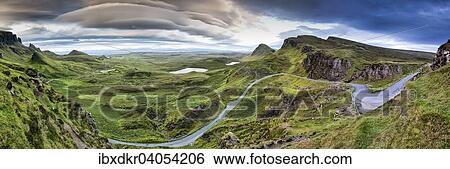 "Rocky landscape of Quiraing, Trotternish Ridge, Isle of Skye, Scotland, United Kingdom, Europe" View Large Photo Image Stock Photograph - "Rocky landscape of Quiraing, Trotternish Ridge, Isle of Skye, Scotland, United Kingdom, Europe". Fotosearch