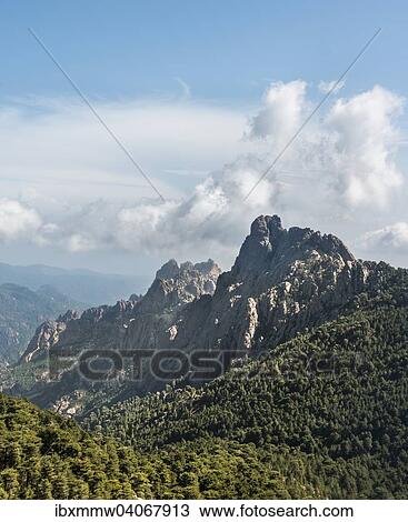 "Rocky mountain peaks surrounded by pine forests, Col de Bavella, Bavella Massif, Corsica, France, Europe" View Large Photo Image Stock Image - "Rocky mountain peaks surrounded by pine forests, Col de Bavella, Bavella Massif, Corsica, France, Europe". Fotosearch