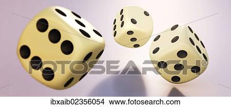 "Rolling dice, 3D illustration, conceptual image" View Large Photo Image Picture - "Rolling dice, 3D illustration, conceptual image". Fotosearch