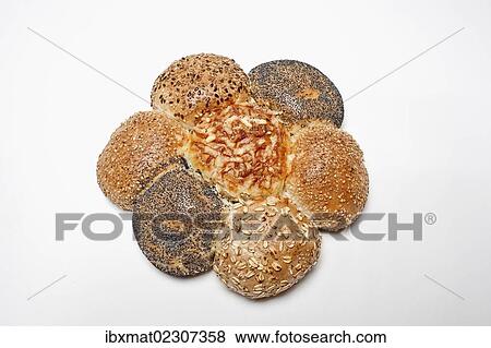 Stock Photo - "Rolls in the shape of a flower, baker flower". Fotosearch