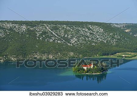 "Roman Catholic Franciscan monastery Visovac, Krka National Park, Sibenik-Knin, Dalmatia, Croatia, Europe" View Large Photo Image Stock Image - "Roman Catholic Franciscan monastery Visovac, Krka National Park, Sibenik-Knin, Dalmatia, Croatia, Europe". Fotosearch