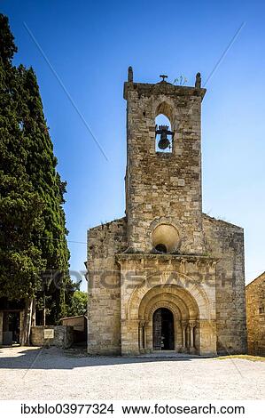 "Romanesque church of Santa Maria de Porqueres, Porqueres, Catalonia, Spain, Europe" View Large Photo Image Picture - "Romanesque church of Santa Maria de Porqueres, Porqueres, Catalonia, Spain, Europe". Fotosearch