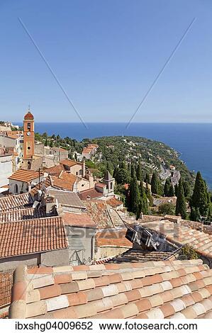 "Roofs of the old town, Roquebrune, Cote d'Azur, France, Europe" View Large Photo Image Stock Image - "Roofs of the old town, Roquebrune, Cote d'Azur, France, Europe". Fotosearch