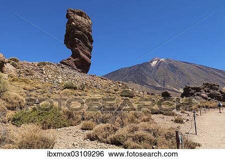 "Roque Cinchado rock formation at the Roques de Garcia, lava rocks, Teide National Park, UNESCO World Heritage Site, Vilaflor, Provinz Santa Cruz de Tenerife, Tenerife, Canary Islands, Spain, Europe" View Large Photo Image Stock Photograph - "Roque Cinchado rock formation at the Roques de Garcia, lava rocks, Teide National Park, UNESCO World Heritage Site, Vilaflor, Provinz Santa Cruz de Tenerife, Tenerife, Canary Islands, Spain, Europe". Fotosearch