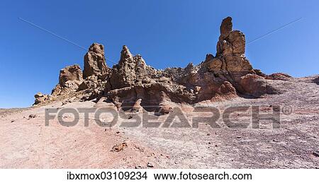 "Roques de Garcia rock formation, lava rocks, Teide National Park, UNESCO World Heritage Site, Vilaflor, Provinz Santa Cruz de Tenerife, Tenerife, Canary Islands, Spain, Europe" View Large Photo Image Picture - "Roques de Garcia rock formation, lava rocks, Teide National Park, UNESCO World Heritage Site, Vilaflor, Provinz Santa Cruz de Tenerife, Tenerife, Canary Islands, Spain, Europe". Fotosearch