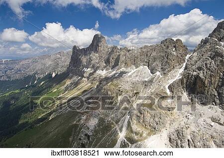 "Rosengarten Group, Laurinwand, Rosengarten Hut, Rosengartenspitze Mountain, Dolomites, Trentino, Italy, Europe" View Large Photo Image Stock Image - "Rosengarten Group, Laurinwand, Rosengarten Hut, Rosengartenspitze Mountain, Dolomites, Trentino, Italy, Europe". Fotosearch
