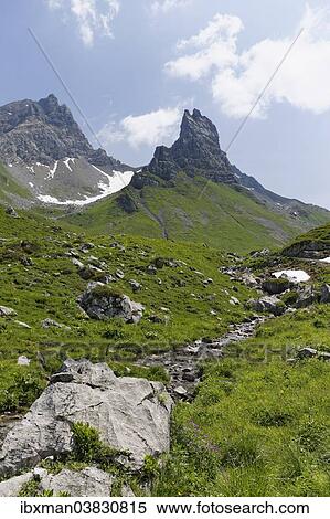"Rote Wand Mountain and Rothorn Mountain, Upper Laguz Alps, Grosses Walsertal Biosphere Park, Vorarlberg, Austria, Europe" View Large Photo Image Stock Photography - "Rote Wand Mountain and Rothorn Mountain, Upper Laguz Alps, Grosses Walsertal Biosphere Park, Vorarlberg, Austria, Europe". Fotosearch