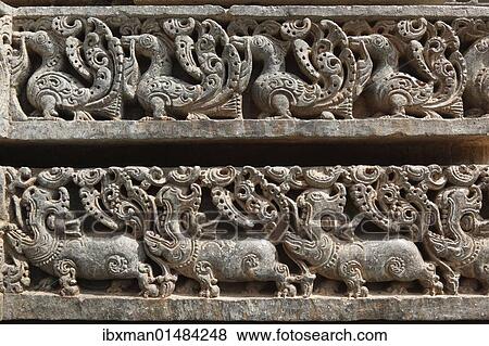 "Rows of figurines on the wall of Kesava Temple, Keshava Temple, Hoysala style, Somnathpur, Somanathapura, Karnataka, South India, India, South Asia, Asia" View Large Photo Image Stock Photo - "Rows of figurines on the wall of Kesava Temple, Keshava Temple, Hoysala style, Somnathpur, Somanathapura, Karnataka, South India, India, South Asia, Asia". Fotosearch