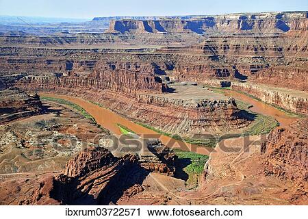 "Rugged canyons and the Colorado River at Death Horse Point, Canyonlands National Park, Utah, United States, North America" View Large Photo Image Stock Image - "Rugged canyons and the Colorado River at Death Horse Point, Canyonlands National Park, Utah, United States, North America". Fotosearch