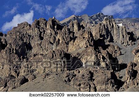"Rugged mountain scenery in Dhankar, Spiti Valley, Lahaul and Spiti district, Himachal Pradesh, Indian Himalayas, North India, India, Asia" View Large Photo Image Stock Photo - "Rugged mountain scenery in Dhankar, Spiti Valley, Lahaul and Spiti district, Himachal Pradesh, Indian Himalayas, North India, India, Asia". Fotosearch