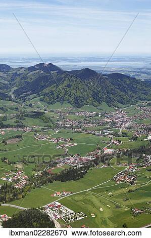 "Ruhpolding, view from Mt Rauschberg, Chiemgau Alps, Chiemgau region, Upper Bavaria, Bavaria, Germany, Europe" View Large Photo Image Stock Image - "Ruhpolding, view from Mt Rauschberg, Chiemgau Alps, Chiemgau region, Upper Bavaria, Bavaria, Germany, Europe". Fotosearch