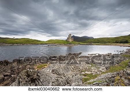 "Ruins of Ardvreck Castle on a peninsula in the lake of Loch Assynt, Sutherland, Schottisches Hochland, Scotland, United Kingdom, Europe" View Large Photo Image Stock Image - "Ruins of Ardvreck Castle on a peninsula in the lake of Loch Assynt, Sutherland, Schottisches Hochland, Scotland, United Kingdom, Europe". Fotosearch