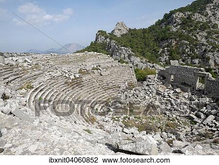 "Ruins of the amphitheatre, ancient city, Termessos, Antalya Province, Turkey, Asia" View Large Photo Image Stock Image - "Ruins of the amphitheatre, ancient city, Termessos, Antalya Province, Turkey, Asia". Fotosearch