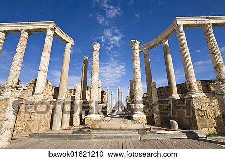 "Ruins of the ancient theatre of Leptis Magna, Libya, North Africa, Africa" View Large Photo Image Stock Image - "Ruins of the ancient theatre of Leptis Magna, Libya, North Africa, Africa". Fotosearch