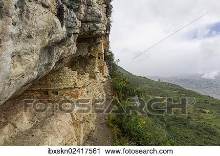 Stock Image - "Ruins of the graves of Revash, Yerbabuena, Amazonas region, Peru, South America". Fotosearch