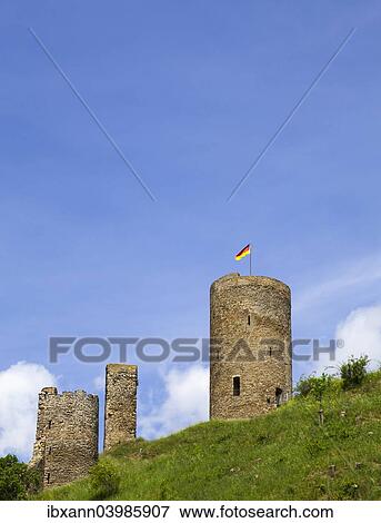 "Ruins of the Lowenburg Castle, Monreal, Rhineland-Palatinate, Germany, Europe" View Large Photo Image Stock Photo - "Ruins of the Lowenburg Castle, Monreal, Rhineland-Palatinate, Germany, Europe". Fotosearch