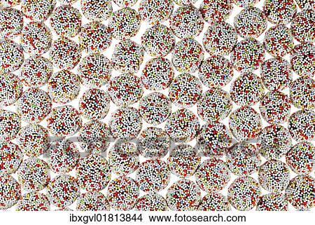 Picture - Rum truffles with sprinkles. Fotosearch