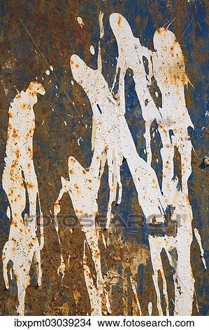 "Rust and white paint patterns on a ferrous metal surface, Laval, Quebec Province, Canada, North America" View Large Photo Image Picture - "Rust and white paint patterns on a ferrous metal surface, Laval, Quebec Province, Canada, North America". Fotosearch