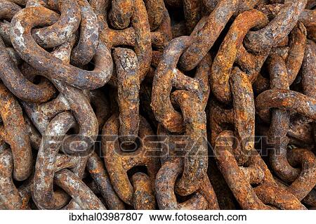 "Rusted iron chain in the port, Husavik, Iceland, Europe" View Large Photo Image Stock Photo - "Rusted iron chain in the port, Husavik, Iceland, Europe". Fotosearch