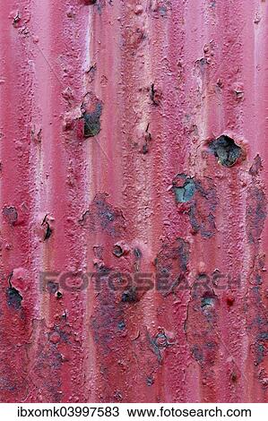 Rusty red corrugated iron sheet View Large Photo Image Stock Image - Rusty red corrugated iron sheet. Fotosearch