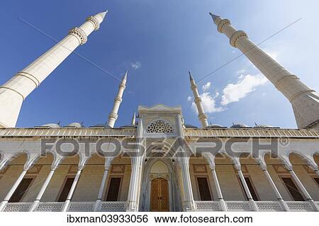 "Sabanci Central Mosque, Sabanci Merkez Camii, the largest mosque in Turkey, Merkez Park, Adana, Cukurova, Mediterranean, Turkey, Asia" View Large Photo Image Stock Photograph - "Sabanci Central Mosque, Sabanci Merkez Camii, the largest mosque in Turkey, Merkez Park, Adana, Cukurova, Mediterranean, Turkey, Asia". Fotosearch