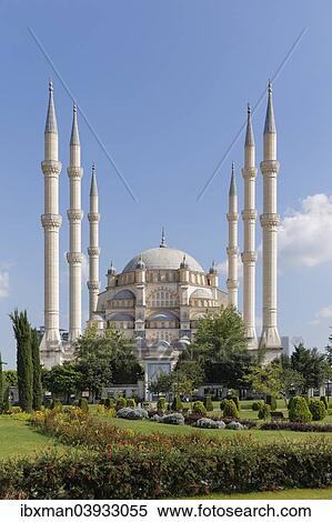 "Sabanci Central Mosque, Sabanci Merkez Camii, the largest mosque in Turkey, Merkez Park, Adana, Cukurova, Mediterranean, Turkey, Asia" View Large Photo Image Stock Photography - "Sabanci Central Mosque, Sabanci Merkez Camii, the largest mosque in Turkey, Merkez Park, Adana, Cukurova, Mediterranean, Turkey, Asia". Fotosearch