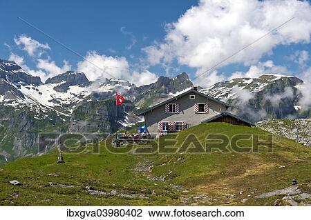 "SAC hut, refuge, Glattalp, Glattalp refuge, Glarus Alps, Canton of Schwyz, Switzerland, Europe" View Large Photo Image Stock Image - "SAC hut, refuge, Glattalp, Glattalp refuge, Glarus Alps, Canton of Schwyz, Switzerland, Europe". Fotosearch