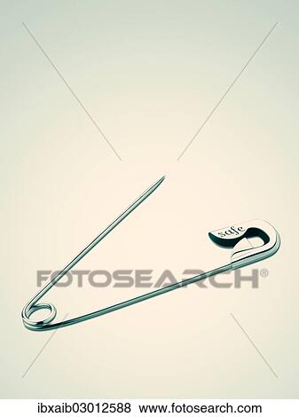 Safety pin with the word safe View Large Photo Image Stock Photo - Safety pin with the word safe. Fotosearch