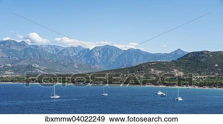 Stock Photo - "Sailing boats, Corsica, France, Europe". Fotosearch