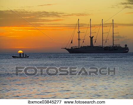 "Sailing cruise ship Wind Star of Windstar Cruises, Soufriere region, Saint Lucia, Windward Islands, Lesser Antilles, North America" View Large Photo Image Stock Photo - "Sailing cruise ship Wind Star of Windstar Cruises, Soufriere region, Saint Lucia, Windward Islands, Lesser Antilles, North America". Fotosearch