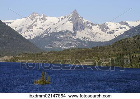 "Saint Mary's Glacier Lake with Wild Goose Island, Fusillade Mountain, Glacier National Park, Rocky Mountains, Montana, USA" View Large Photo Image Picture - "Saint Mary's Glacier Lake with Wild Goose Island, Fusillade Mountain, Glacier National Park, Rocky Mountains, Montana, USA". Fotosearch