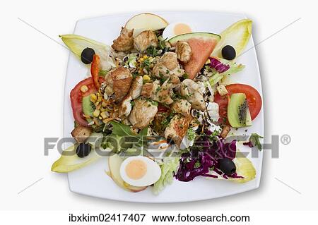 Salad with turkey View Large Photo Image Stock Photo - Salad with turkey. Fotosearch