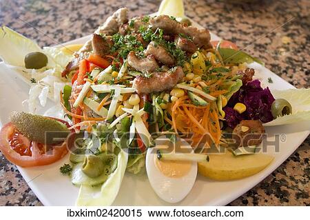 Salad with turkey View Large Photo Image Stock Photography - Salad with turkey. Fotosearch