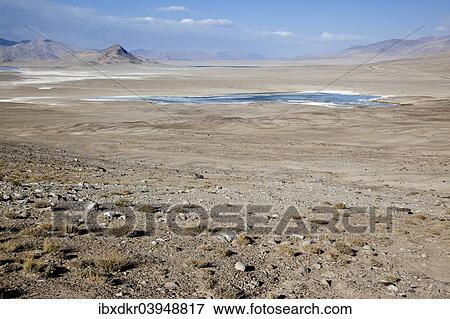 "Salt lake on the Pamir Highway, M41, Province of Gorno-Badakhshan, Tajikistan, Asia" View Large Photo Image Stock Photo - "Salt lake on the Pamir Highway, M41, Province of Gorno-Badakhshan, Tajikistan, Asia". Fotosearch