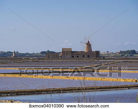 "Salt Museum with windmill, saltworks, San Vito lo Capo, Sicily, Italy, Europe" View Large Photo Image Stock Image - "Salt Museum with windmill, saltworks, San Vito lo Capo, Sicily, Italy, Europe". Fotosearch